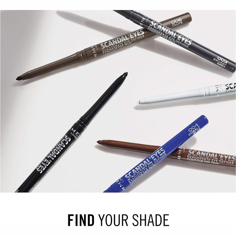 Rimmel London Intense Black Scandaleyes Eye Definer, Water & Smudge Proof, 0.35g