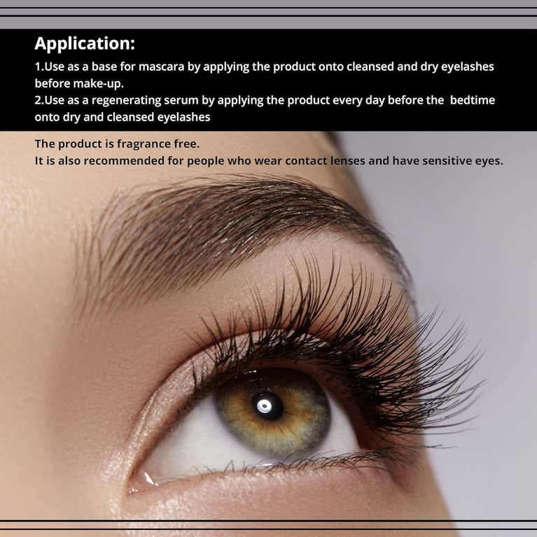 Eveline Cosmetics 5-in-1 Lash Booster Serum with Argan Oil and Professional Brush (10 ml)