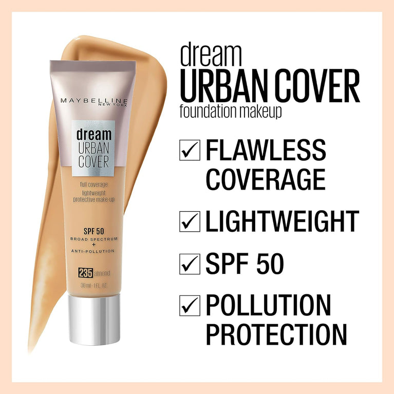 Maybelline All-In-One Dream Urban Cover SPF 50 Protective Makeup in 122 Creamy Beige Shade