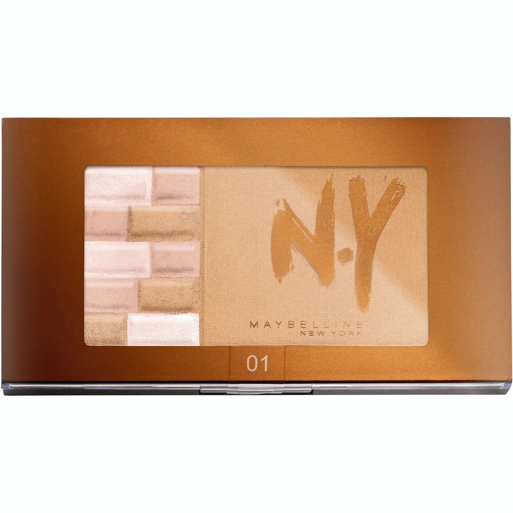 Maybelline NewYork Illuminating Shimmer Bricks & Matte Bronzer Palette, 01 Blondes
