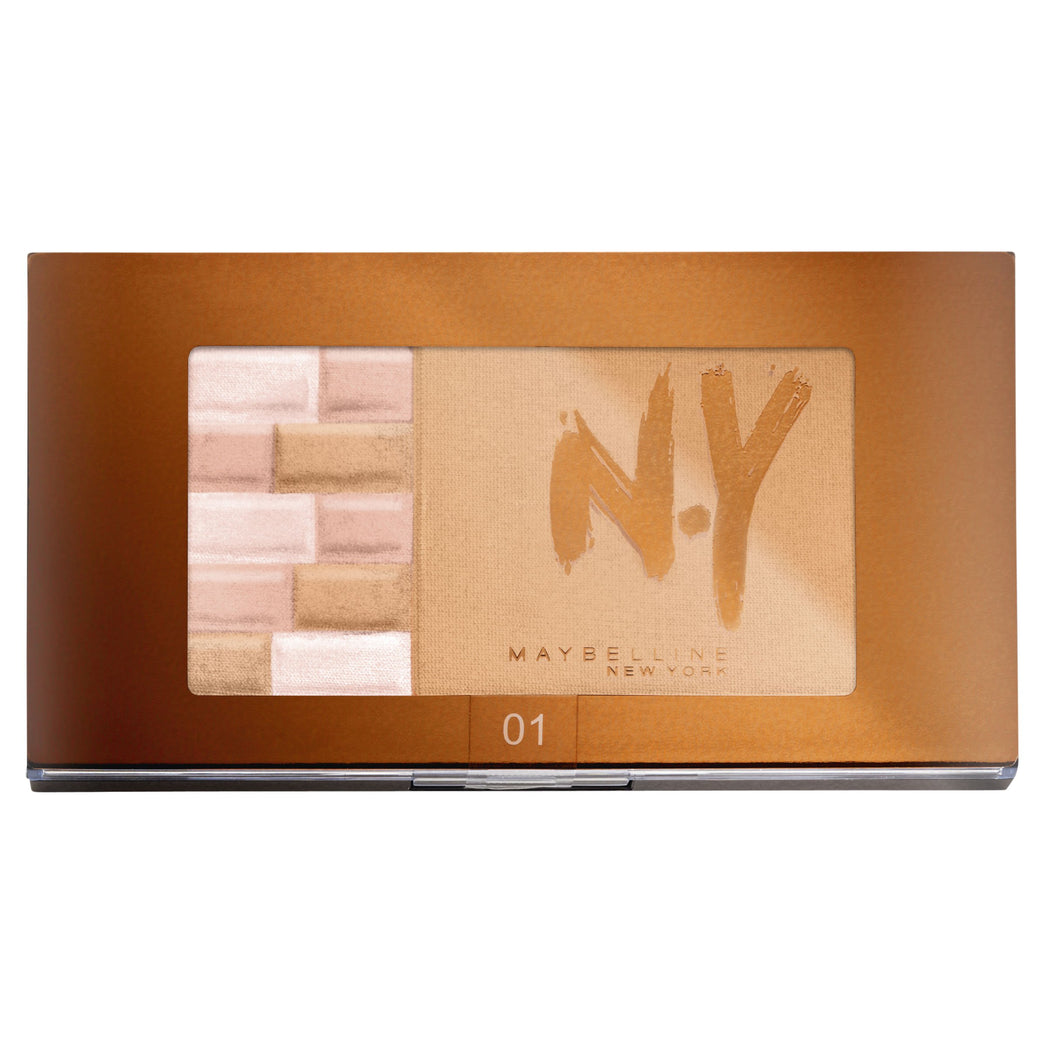 Maybelline NewYork Illuminating Shimmer Bricks & Matte Bronzer Palette, 01 Blondes
