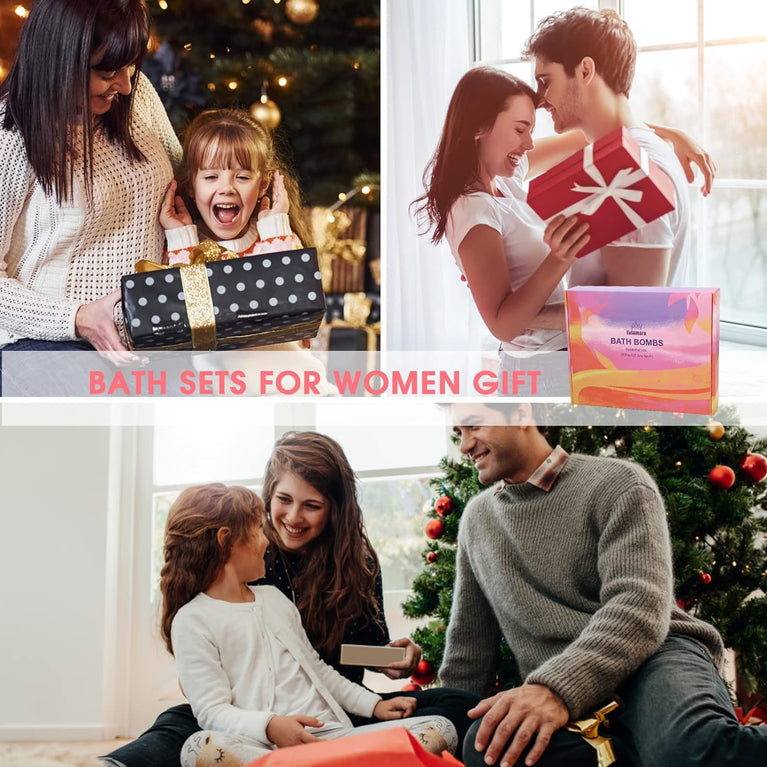 Relaxation and Stress-Relief Bath Bomb Gift Set with 20 Organic and Natural Handcrafted Essential Oils