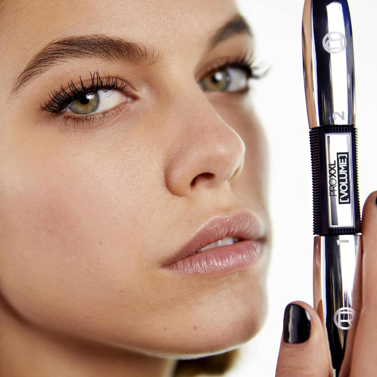 L'Oréal Paris Pro XXL Salon-Grade Mascara, Enhanced with Panthenol, 24-Hour Lasting, Clump and Smudge-Free, Ultimate Lash Volume in Black