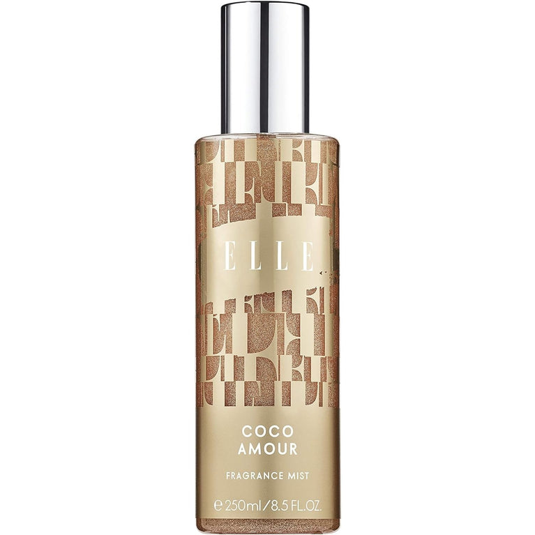 ELLE Coco Amour Body Mist - Luxurious Gold Bottle, 250 ml