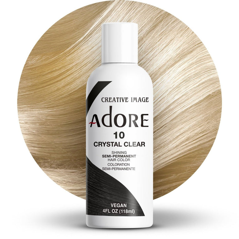 Adore Illuminating Semi Permanent Hair Dye, Crystal Clear 10