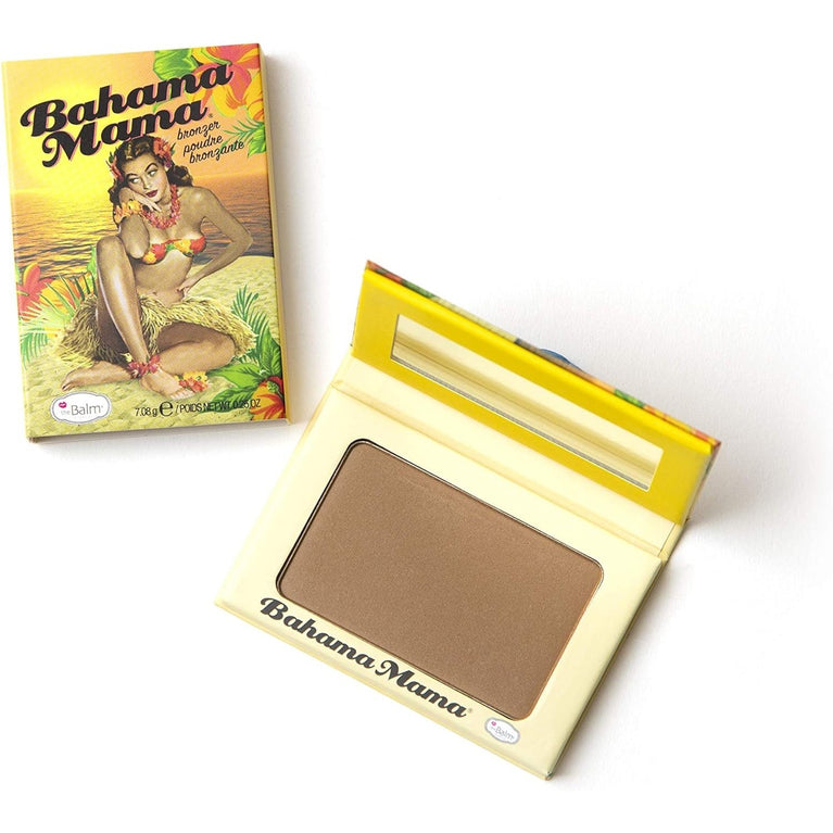 theBalm Bahama Mama Travel-Sized Bronzer - Natural Matte Finish for a Sun-Kissed Complexion