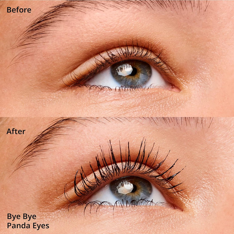 Essence Panda Eyes No More! Vegan Smudge-Proof Mascara for Volumising and Defining Lashes, No. 01 Black, Perfume-Free, 16 ml