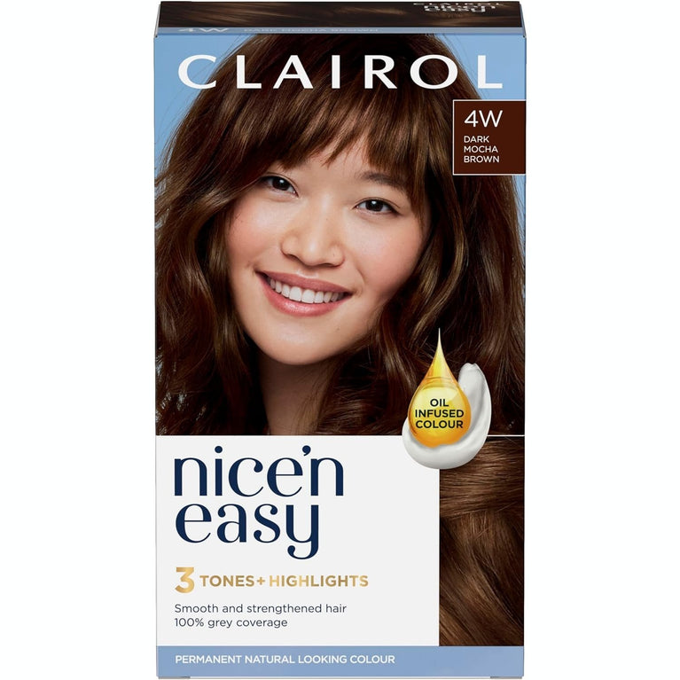 Natural Looking Oil Infused Dark Mocha Brown Hair Dye