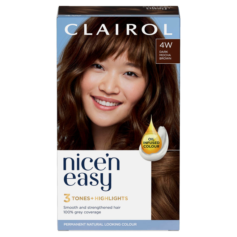 Natural Looking Oil Infused Dark Mocha Brown Hair Dye