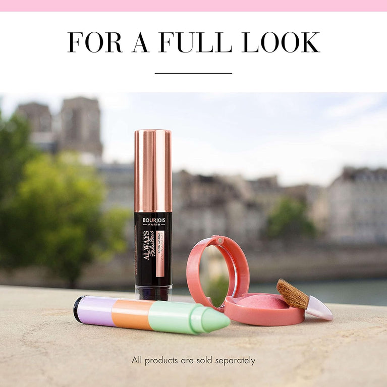 Bourjois 24-Hour Foundation and Concealer Stick with Blender in 200 Rose Vanilla - Your All-in-One Makeup Solution