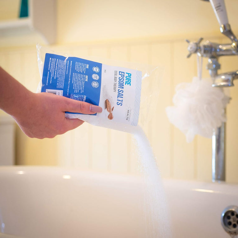 Relax and Recover with 10 Kg Pack of Pure Epsom Salts by The Intelligent Health