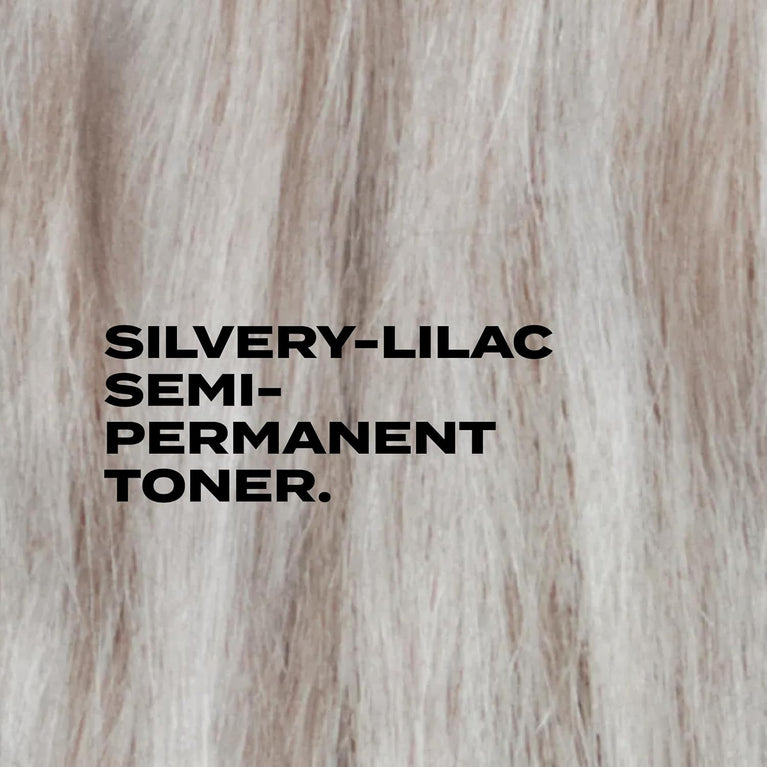 Bleach London Lavender Grey Toner Kit - Ammonia-Free Toning for Silvery Lilac Finish - Ideal to neutralise brassy yellow in Light Blonde Hair - with Smooth and Shine Complex (Complete Kit)