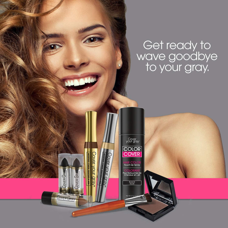 "Irene Gari" Instant Touch Up To Cover Your Gray Brush In Hair Mascara (Jet Black) 7 grams