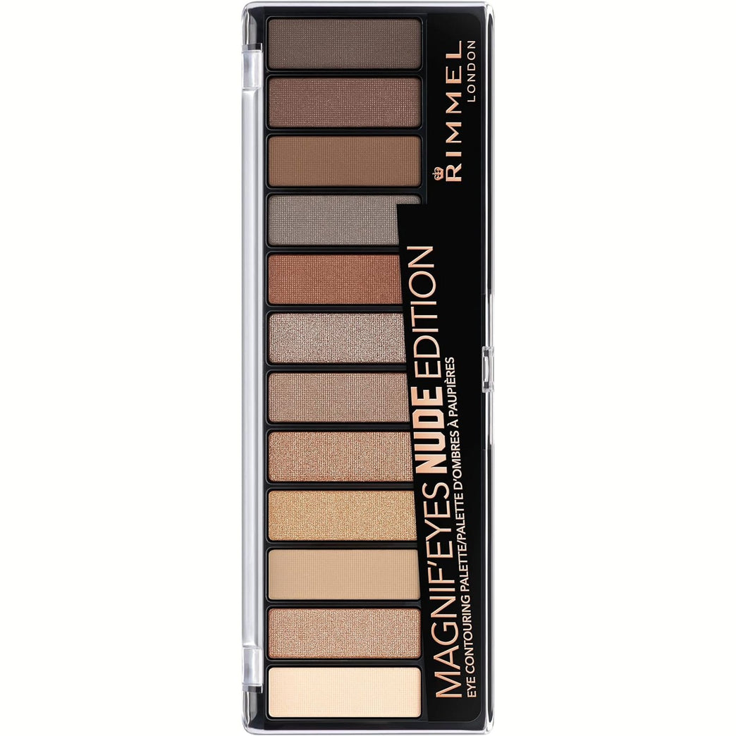 Rimmel Magnif'eyes Long-Lasting 12-Shade Eyeshadow Palette - Nude Edition