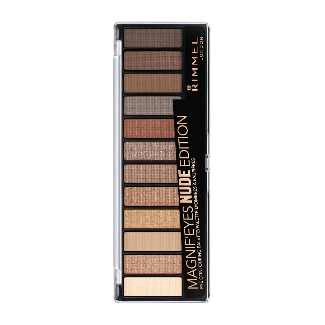 Rimmel Magnif'eyes Long-Lasting 12-Shade Eyeshadow Palette - Nude Edition