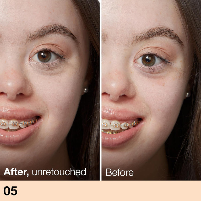 Maybelline's Natural Finish Fit Me Concealer - Full Coverage, Oil-Free, Fragrance-Free in Ivory Shade 05, 6.8ml