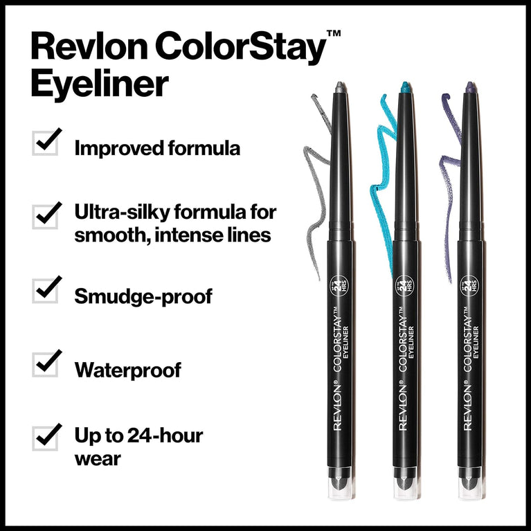 Revlon SoftFlex ColorStay Eyeliner, 0.01 Ounce in Black Brown 202, Pack of 1