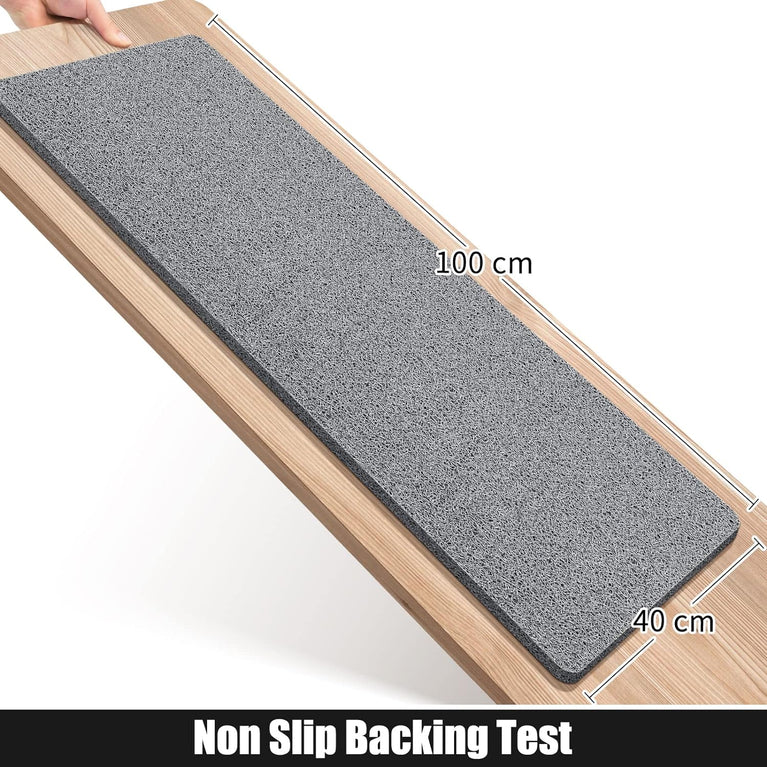 Loofah Shower Mat for Safe and Comfortable Shower Experience (Grey)