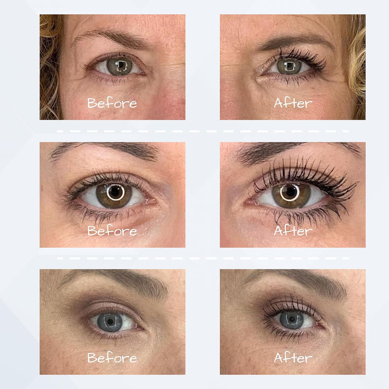 Rumi Cosmetiques SuperiorLength+ Mascara for Mature Women - Dual Action for Intense Length & Volume - Clump-Free with Longevity - Ideal for Sensitive Eyes (Authentic Black)