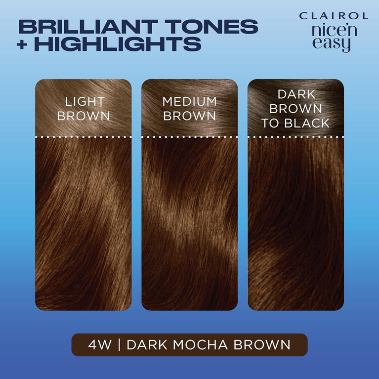 Natural Looking Oil Infused Dark Mocha Brown Hair Dye