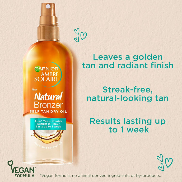 Garnier Ambre Solaire Quick Tanning Dry Oil with Coconut Essence