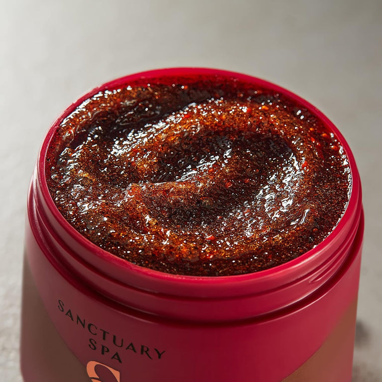 Luxurious Sanctuary Spa Ruby Oud Coffee Scrub - Vegan and Cruelty-Free 300 ml