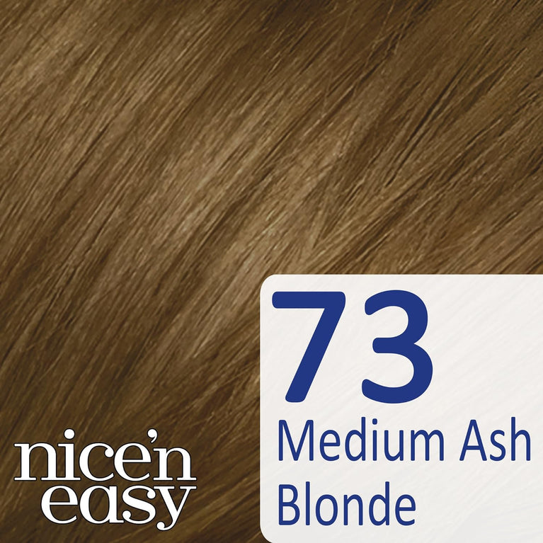Clairol Nice'n Easy No Ammonia Hair Dye, 73 Ash Blonde, 1 Count (Pack of 1)
