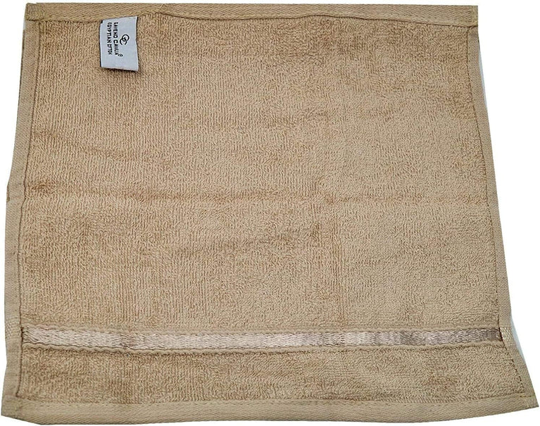 Luxurious Coffee-colored Towelogy® 600GSM Cotton Washcloths Set of 2