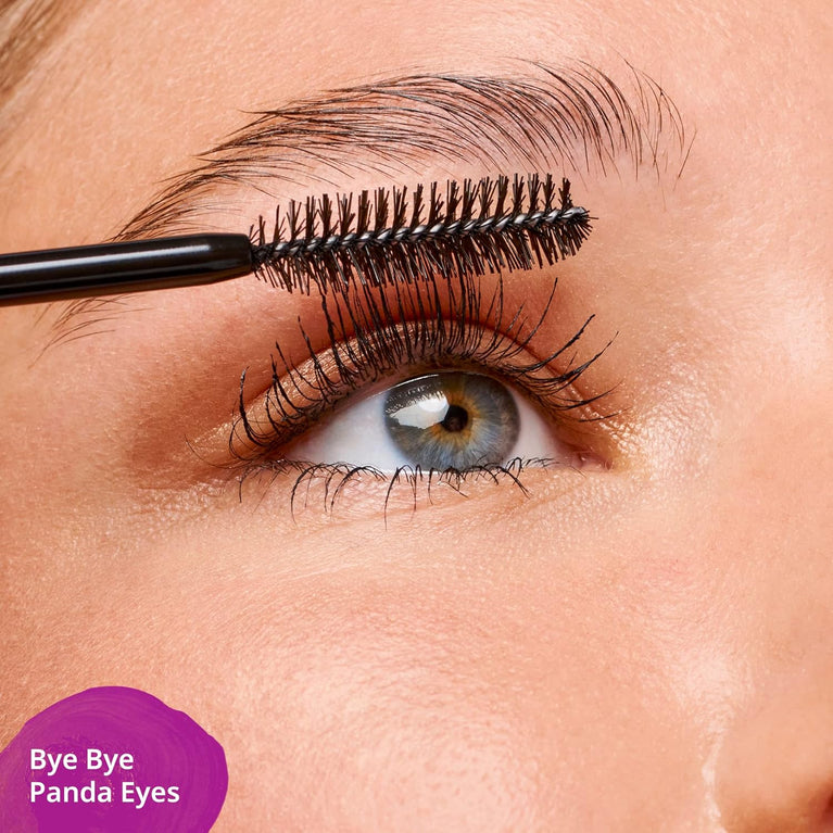 Essence Panda Eyes No More! Vegan Smudge-Proof Mascara for Volumising and Defining Lashes, No. 01 Black, Perfume-Free, 16 ml