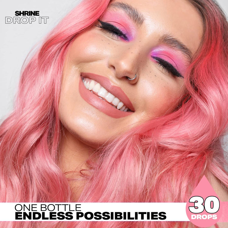 SHRINE Drop It Semi-Permanent Hair Dye Drops Pink 20ml