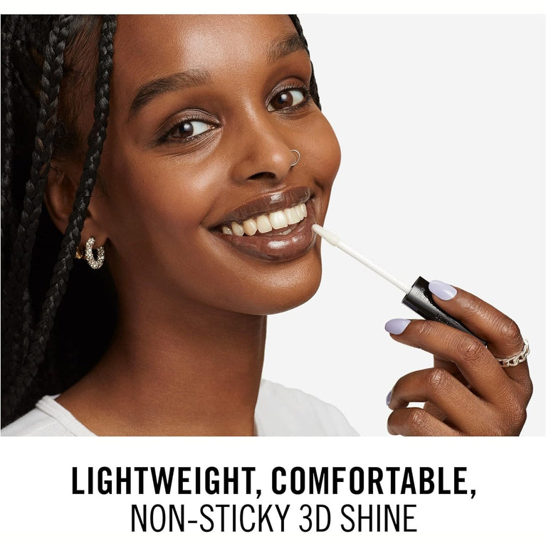 Rimmel London Argan Oil Enriched Lip Gloss, Long-Lasting Crystal Clear, 6.5 ml