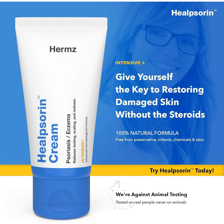 Healpsorin Cream - Soothing Treatment for Psoriasis, Eczema, Rosacea, and Dermatitis