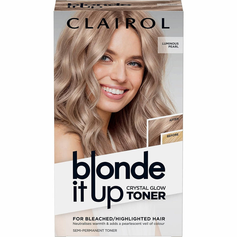 Clairol Luminous Pearl Blonde Crystal Glow Toner & Gloss Treatment