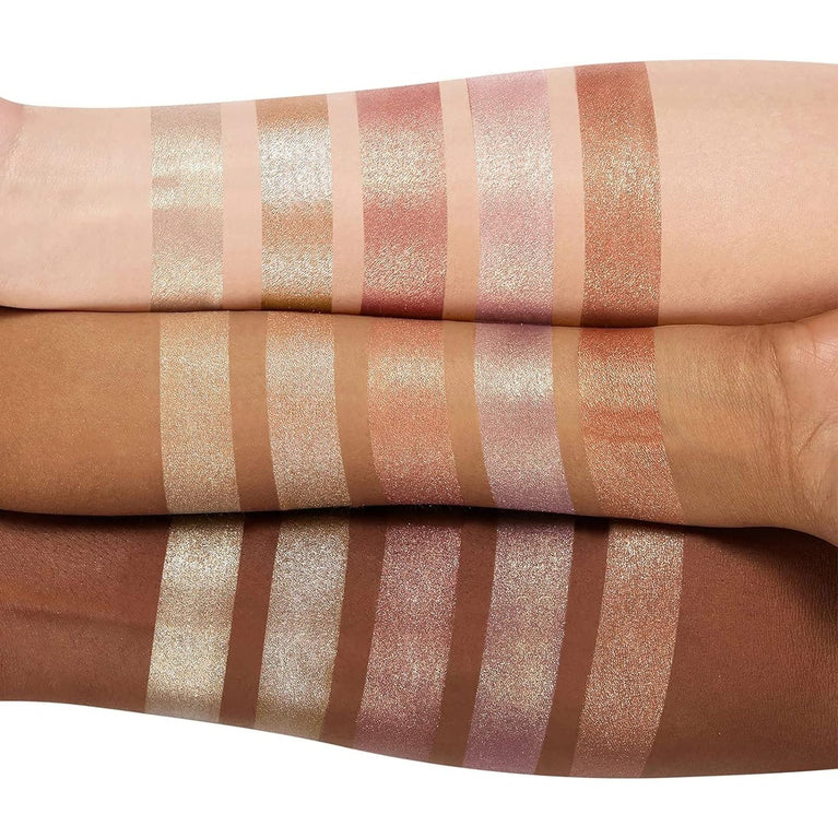 Lustrous Radiance 5-in-1 Highlighter Palette - Waterproof Illuminating Makeup Powder