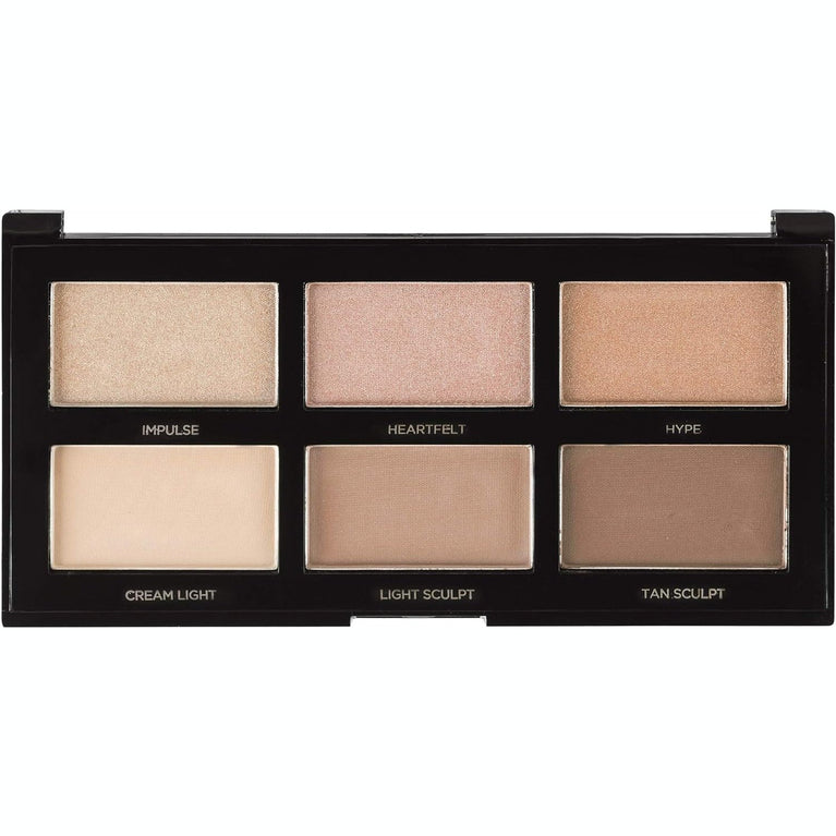 Profusion Cosmetics Travel-Friendly Mini Artistry Contour & Highlight Palette - Light Medium