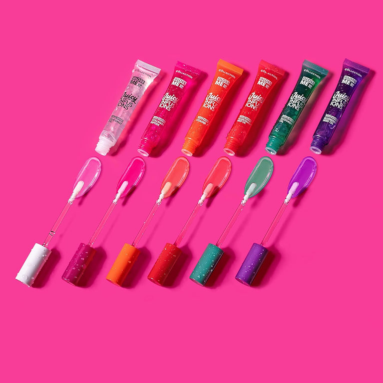 Collection Cosmetics 9ml High Shine Lip Gloss with Collagen Infusion and Plumping Effect, Strawberry Scented, Non-Sticky Pink Shade