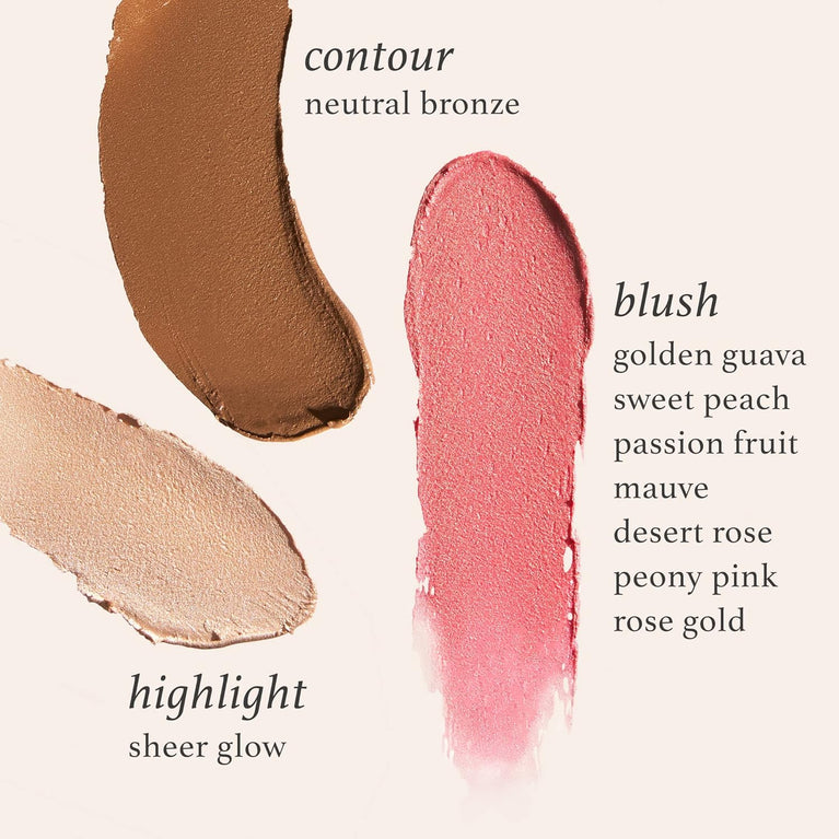 Julep 2-in-1 Blush and Cheek Makeup Stick in Peony Pink - Blendable, Buildable, and Brush-Free