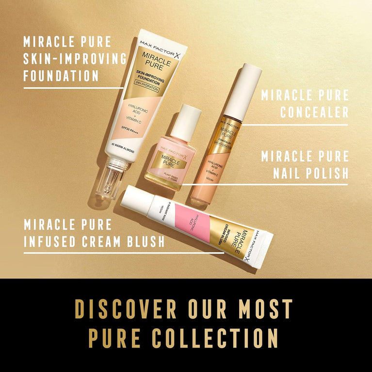 Max Factor 24-Hour Hydrating Miracle Pure Foundation with SPF 30 in Natural Rose 50