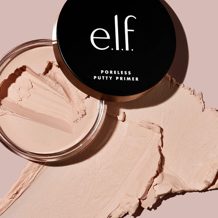 e.l.f. Velvet Texture Poreless Putty Primer - Long Lasting, Hydrating Formula, Universal Sheer, Compact Size for Travel - 0.74 Oz (21g)