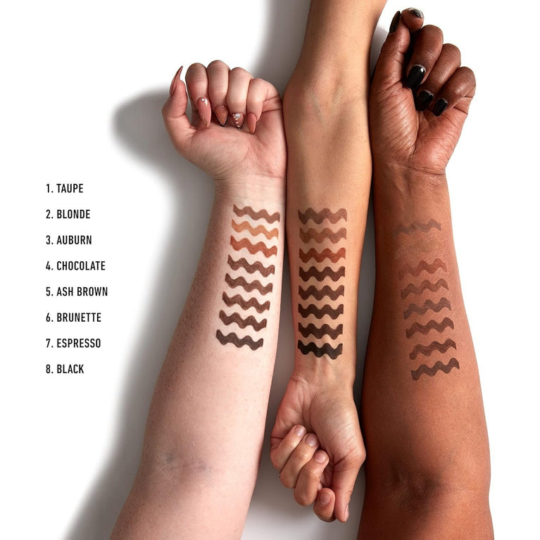 NYX Professional Dual-Ended Brow Pencil with Spoolie Brush in Ash Brown, Vegan Formula for Perfectly Defined Eyebrows