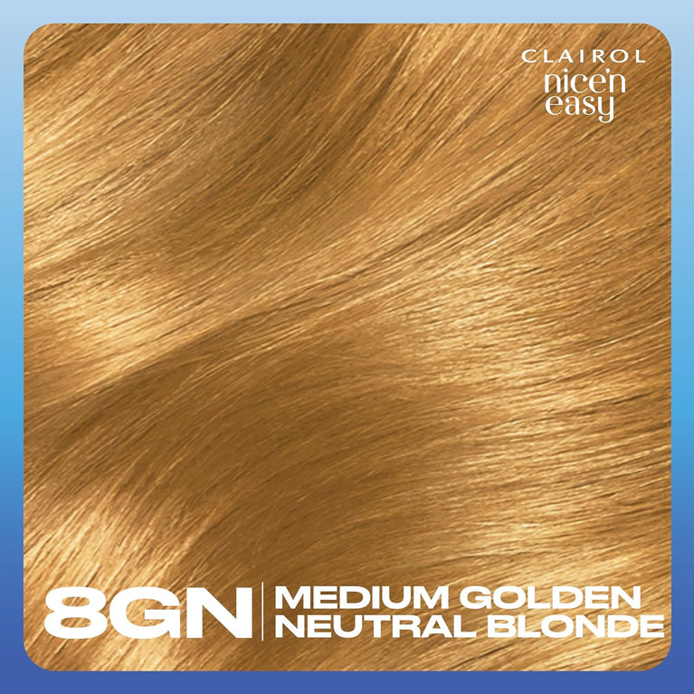Clairol Nice'n Easy Crème, Oil-Infused Hair Dye in Medium Golden Blonde