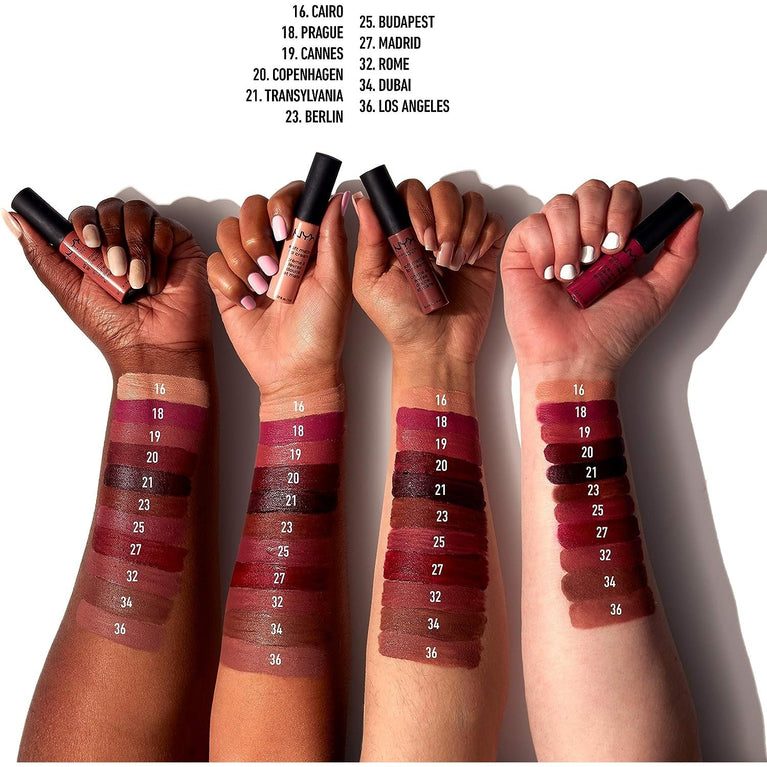 NYX Professional Makeup Vegan Matte Lip Cream in Copenhagen Shade - Highly Pigmented and Long Lasting