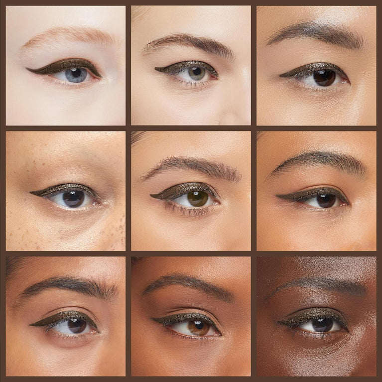 PrimeEyes Glide Eyeliner by Prime Prometics – Waterproof, Long-Lasting, and No-Smudge Formula for Mature Skin - Includes Discreet Sharpener and Smudger – Available in Wood (Brown) Shade