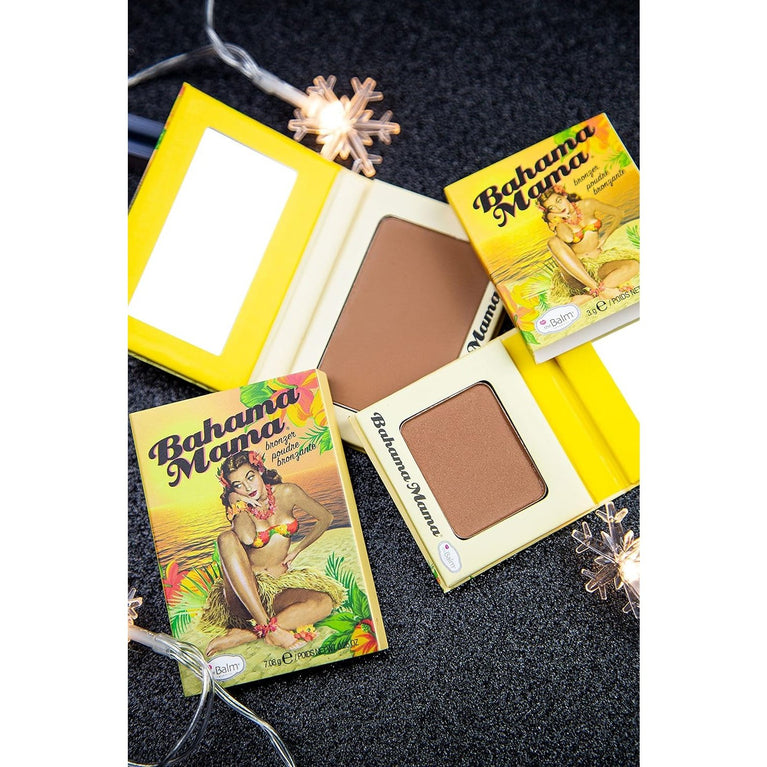 theBalm Bahama Mama Travel-Sized Bronzer - Natural Matte Finish for a Sun-Kissed Complexion
