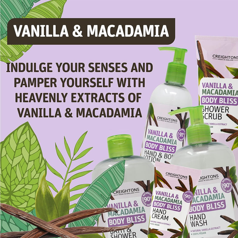 Vanilla & Macadamia Shower Scrub - Luxurious Skin Exfoliation