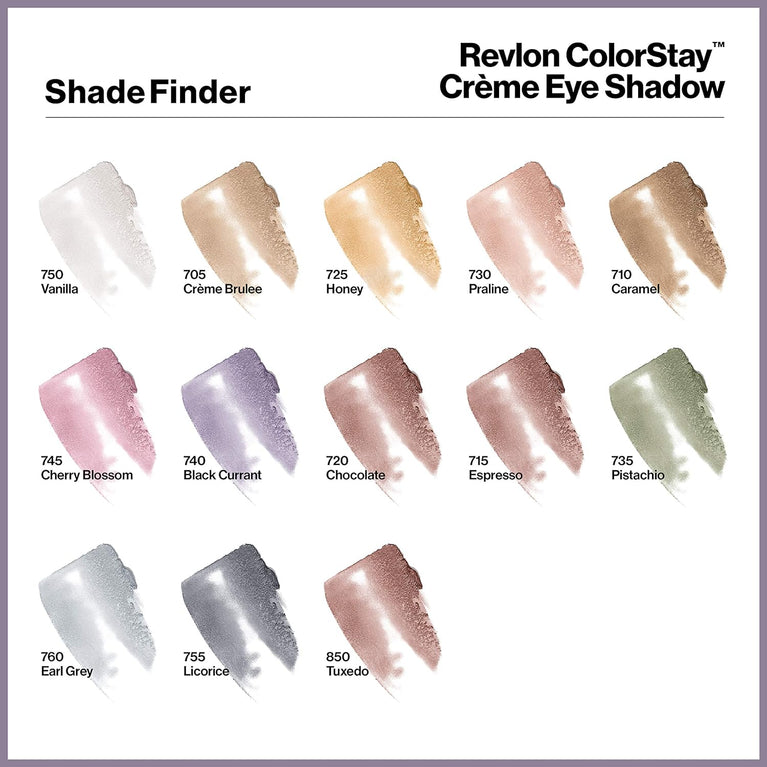 Revlon Blendable Longwear Creme Eye Shadow with Built-in Brush, Matte & Shimmer Finishes in Champagne, Crème Brulee (705)