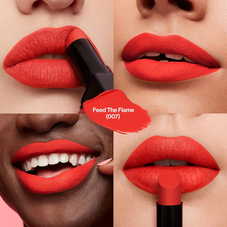 Revlon ColorStay Flame-Red Suede Ink Lipstick with 8HR No-Transfer Formula