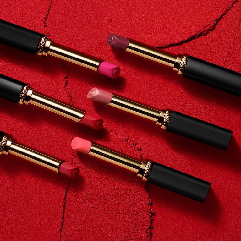 L'Oréal Paris Color Riche Lipstick in 633 Rosy Confident - Long-Lasting, Hydrating Matte with Intense Volume & Hyaluronic Acid