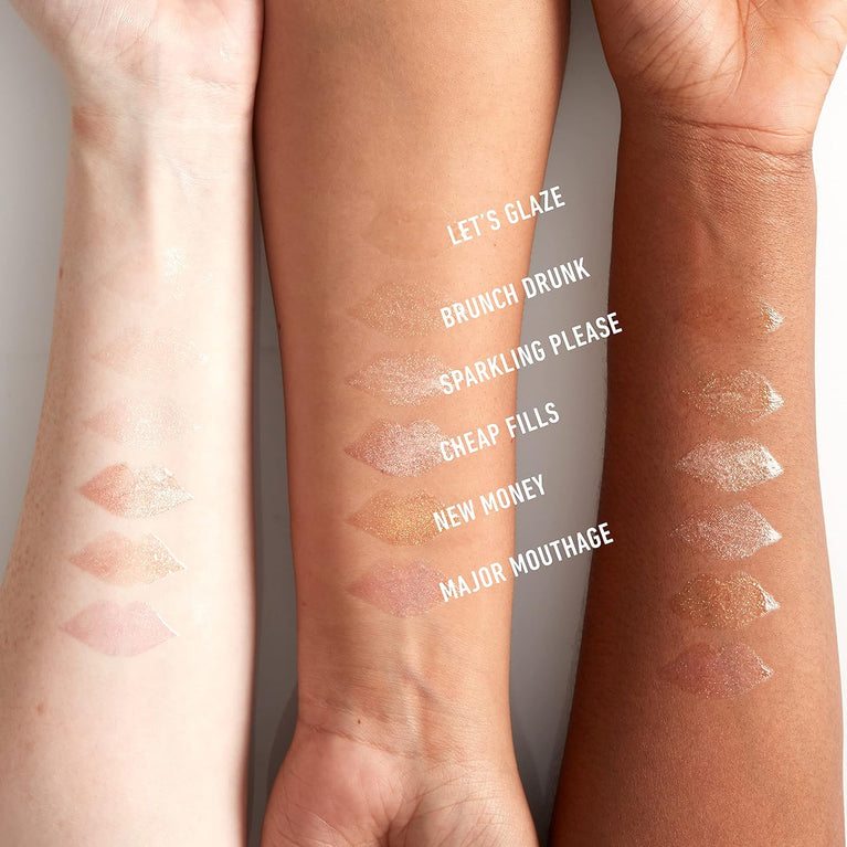 NYX Professional Vegan Lip-Enhancing Gloss, Hydrating & Conditioning, Shimmer Finish, 2.5 ml, Shade: Sparkling Please