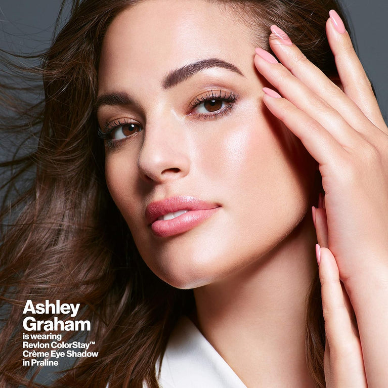 Revlon Colorstay 24 Hour Longwear Eye Shadow in Praline (730), Blendable Rose Beige Matte or Shimmer Finish with Built-in Applicator Brush
